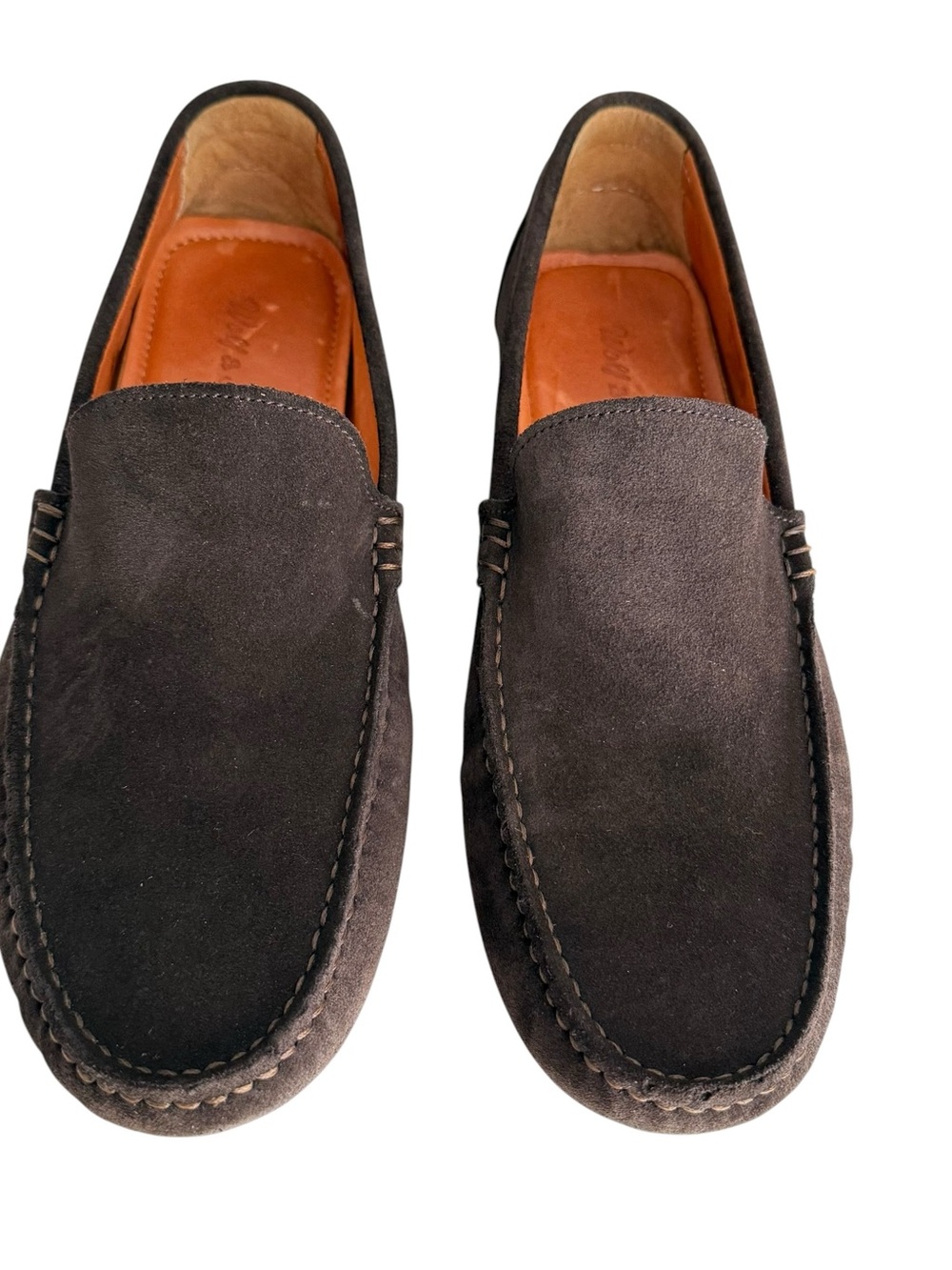 Wolf And Shepherd Waterproof Suede Driver Slip On Shoes Sheepskin Preppy Comfy